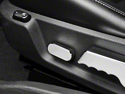 SpeedForm Modern Billet Seat Adjuster Cover; Chrome (05-14 Mustang)