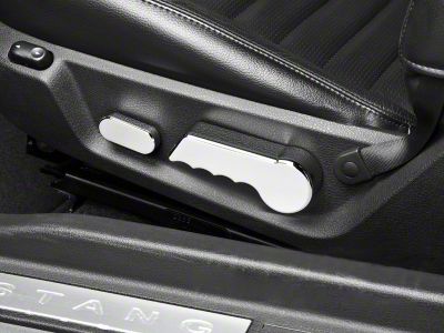 SpeedForm Modern Billet Seat Tilt Lever Covers; Chrome (05-14 Mustang)