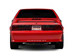 OPR Rear Bumper Cover with Mustang Lettering; Unpainted (87-93 Mustang GT)