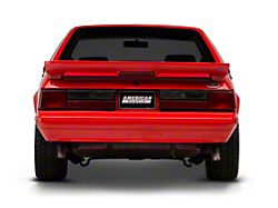 OPR Rear Bumper Cover with Mustang Lettering; Unpainted (87-93 Mustang LX)