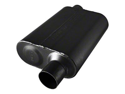Flowmaster 40 Series Offset/Offset Oval Muffler; 2.50-Inch Inlet/2.50-Inch Outlet (Universal; Some Adaptation May Be Required)