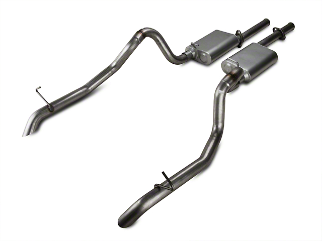 Flowmaster American Thunder Cat-Back Exhaust; Stainless Steel (87-93 Mustang GT)