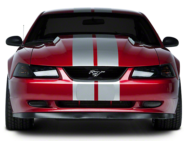 SEC10 Lemans Stripes; Silver; 8-Inch (94-04 Mustang)
