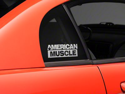 SEC10 AmericanMuscle Quarter Window Decal; Frosted (94-04 Mustang)