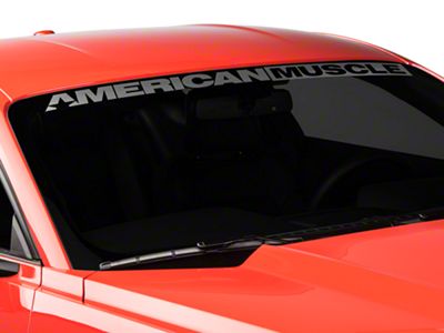 SEC10 AmericanMuscle Windshield Banner; Frosted (15-23 Mustang)