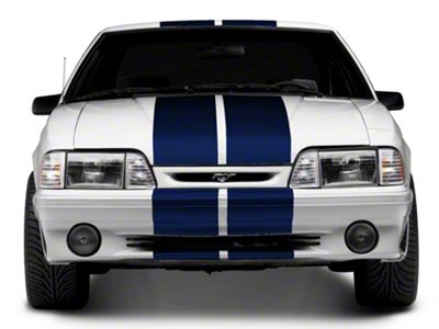 SEC10 GT500 Style Stripes; Blue; 10-Inch (79-93 Mustang)