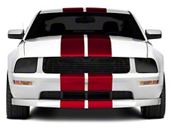 SEC10 GT500 Style Stripes; Red; 10-Inch (05-14 Mustang)