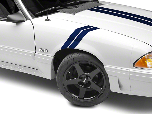 SEC10 Hash Marks; Blue (79-93 Mustang)
