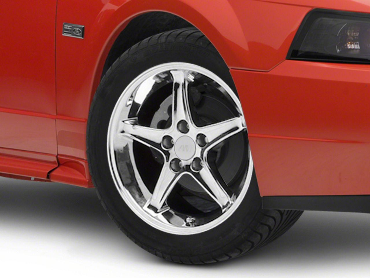 Mustang 1995 Cobra R Style Chrome Wheel; 17x9 (99-04 Mustang) - Free ...