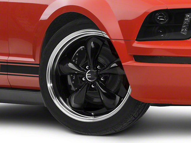 Deep Dish Bullitt Gloss Black Wheel; 20x8.5 (05-09 Mustang GT, V6)