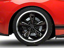 Deep Dish Bullitt Gloss Black Wheel; Rear Only; 20x10 (15-23 Mustang Standard EcoBoost, V6)