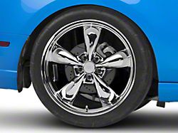 Deep Dish Bullitt Chrome Wheel; Rear Only; 20x10 (10-14 Mustang GT, V6)