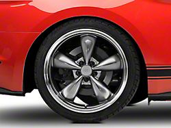 Deep Dish Bullitt Anthracite Wheel; Rear Only; 20x10 (15-23 Mustang Standard EcoBoost, V6)