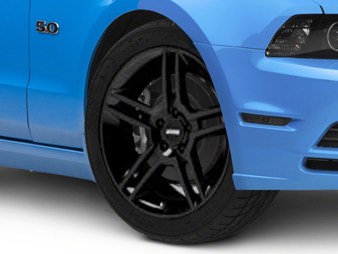 Mustang 2010 GT500 Style Black Wheel; 19x8.5 (10-14 Mustang) - Free ...