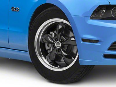 Deep Dish Bullitt Gloss Black Wheel; 19x8.5 (10-14 Mustang Standard GT, V6)