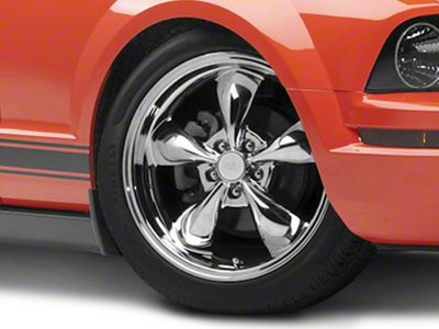 Deep Dish Bullitt Chrome Wheel; 19x8.5 (05-09 Mustang GT, V6)