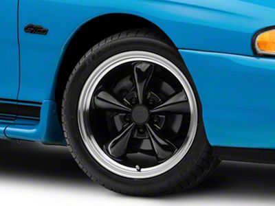 Bullitt Gloss Black Wheel; 17x9 (94-98 Mustang)