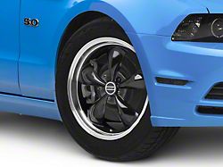 Deep Dish Bullitt Gloss Black Wheel; 18x9 (2010 Mustang GT; 10-14 Mustang V6)