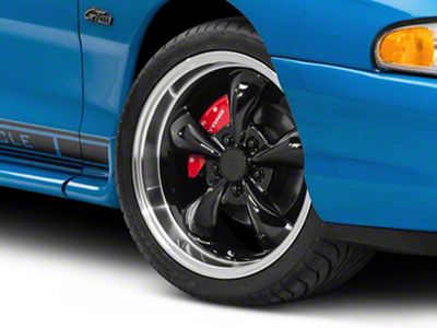 Deep Dish Bullitt Gloss Black Wheel; 18x9 (94-98 Mustang)