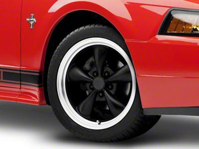 Bullitt Matte Black Wheel; 17x9 (99-04 Mustang)