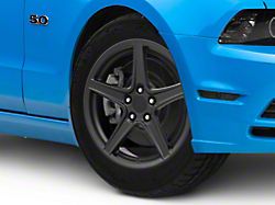 Saleen Style Matte Black Wheel; 18x9 (10-14 Mustang Standard GT, V6)