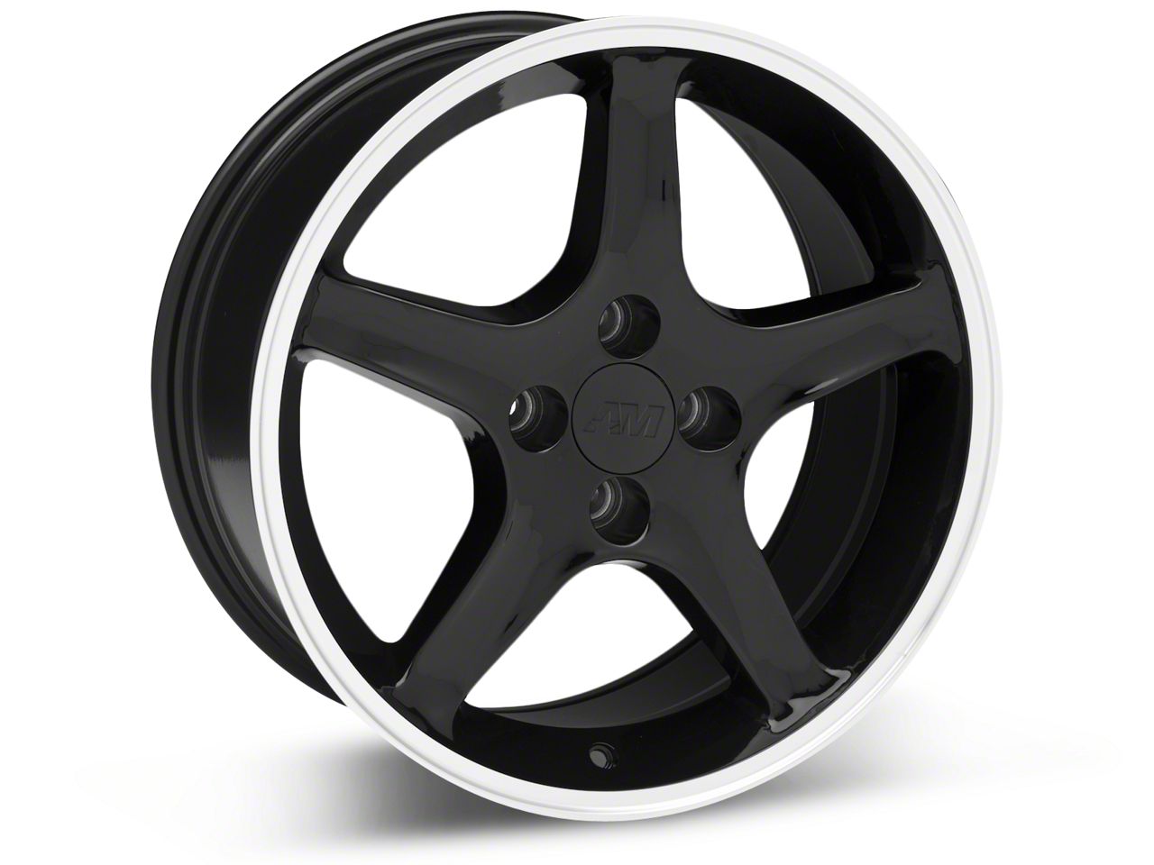Mustang 1995 Cobra R Style Gloss Black Wheel; 17x8 (87-93 Mustang ...