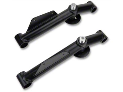 J&M Street/Race Weight Jack Rear Lower Control Arms; Black (79-98 Mustang)