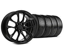 Magnetic Style Black Wheel and Pirelli Tire Kit; 19x8.5 (05-14 Mustang GT, V6)