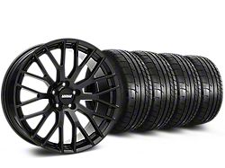 Performance Pack Style Black Wheel and Mickey Thompson Tire Kit; 19x8.5 (05-14 Mustang GT, V6)