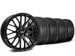 Performance Pack Style Black Wheel and NITTO INVO Tire Kit; 20x8.5 (05-14 Mustang)