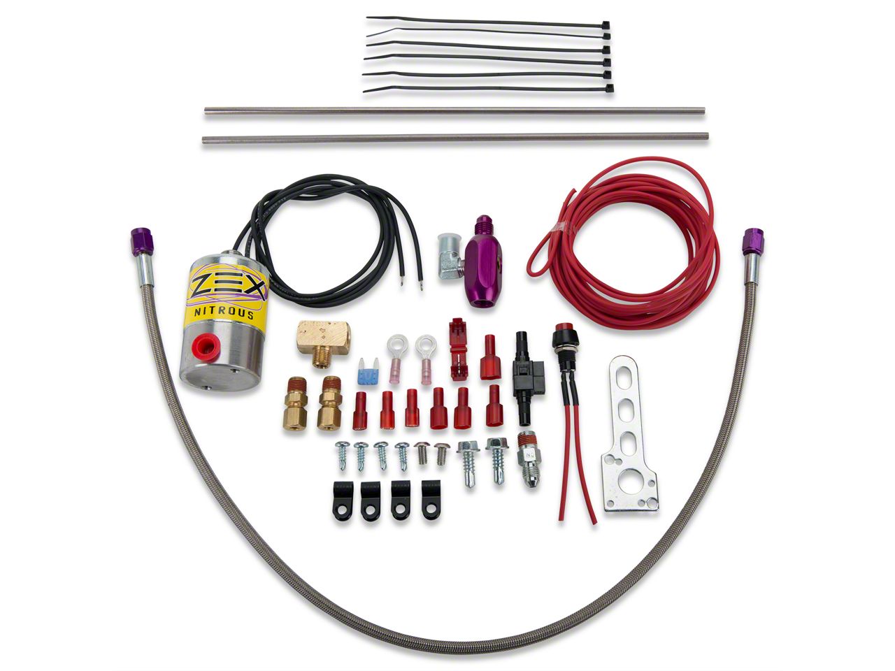 ZEX Mustang Nitrous Dual Outlet Purge Kit; 4AN 82175 (Universal; Some