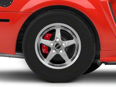 Race Star 92 Drag Star Polished Wheel; Direct Drill; 15x8 (99-04 Mustang GT, V6)