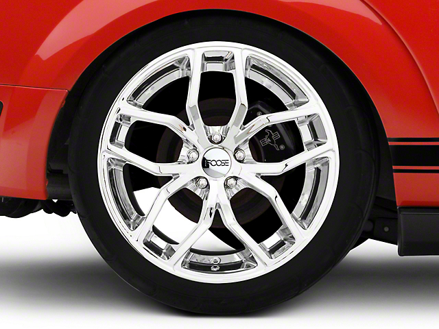 Foose Outcast Chrome Wheel; Rear Only; 20x10 (05-09 Mustang)