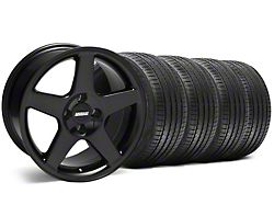 2003 Cobra Style Black Wheel and Sumitomo Maximum Performance HTR Z5 Tire Kit; 17x9 (87-93 Mustang, Excluding Cobra)