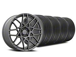 2013 GT500 Style Charcoal Wheel and Sumitomo Maximum Performance HTR Z5 Tire Kit; 20x8.5 (05-14 Mustang)