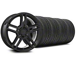 2010 GT500 Style Black Wheel and NITTO INVO Tire Kit; 19x8.5 (05-14 Mustang)
