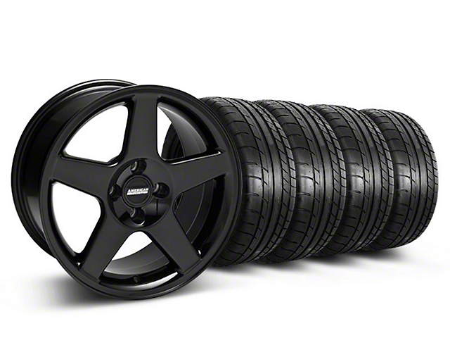 2003 Cobra Style Black Wheel and Mickey Thompson Tire Kit; 17x9 (87-93 Mustang, Excluding Cobra)