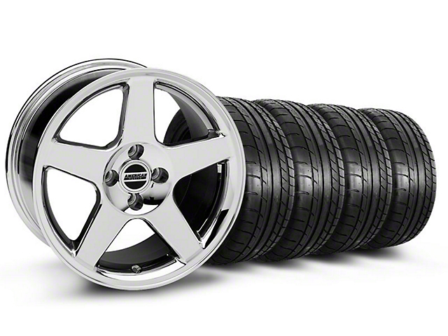 2003 Cobra Style Chrome Wheel and Mickey Thompson Tire Kit; 17x9 (87-93 Mustang, Excluding Cobra)