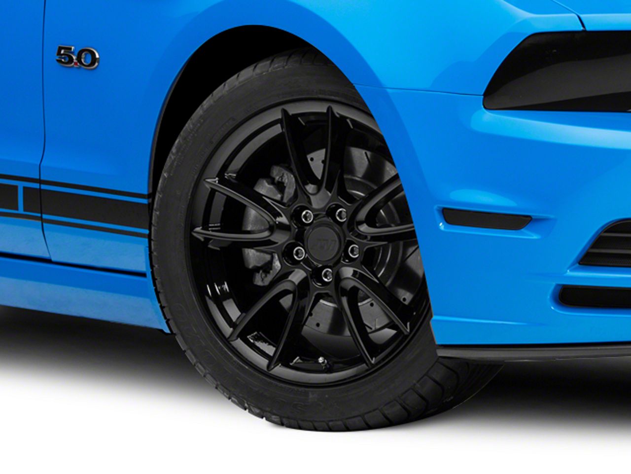 Mustang Track Pack Style Gloss Black Wheel; 18x9 (10-14 Mustang ...