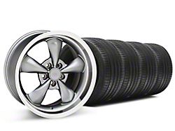 Deep Dish Bullitt Anthracite Wheel and Sumitomo Maximum Performance HTR Z5 Tire Kit; 18x9 (99-04 Mustang)