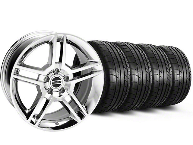 2010 GT500 Style Chrome Wheel and Mickey Thompson Tire Kit; 19x8.5 (05-14 Mustang)
