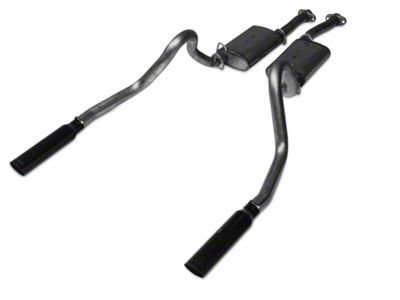 Pypes Violator Cat-Back Exhaust with Black Tips (1986 Mustang GT; 86-93 Mustang LX; 94-97 Mustang GT)