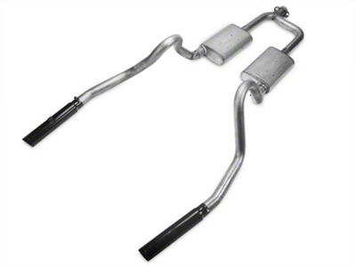 Pypes Street Pro Dual Cat-Back Exhaust with Black Tips (98-04 Mustang V6)