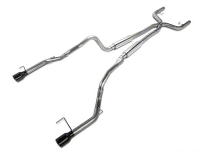 Pypes True Dual Mid-Muffler Cat-Back Exhaust with Black Tips (05-10 Mustang V6)
