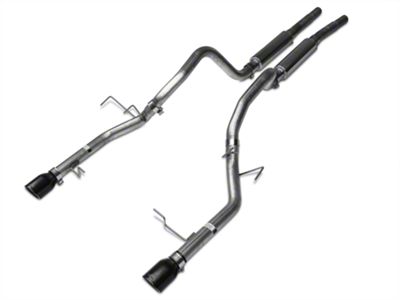 Pypes Mid Muffler Cat-Back Exhaust with Black Tips (11-14 Mustang V6)