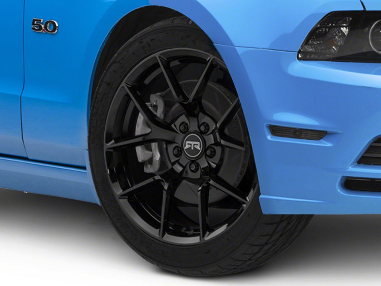 RTR Mustang Tech 5 Gloss Black Wheel; 19x9.5 A236965 (10-14 Mustang ...