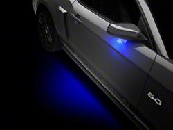 Raxiom Puddle Lamp Kit; Blue (13-14 Mustang)