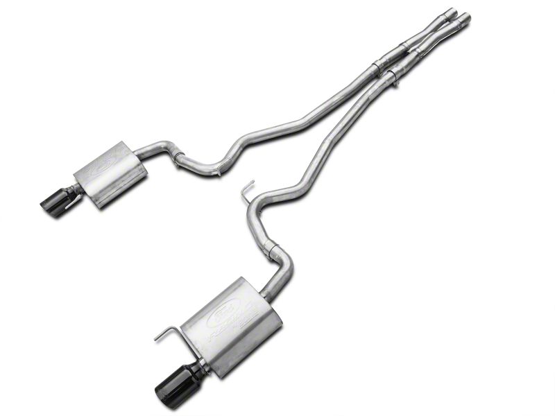 Ford Performance Sport Cat-Back Exhaust with Black Chrome Tips (15-17 Mustang GT)