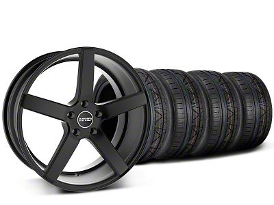 MMD 551C Black Wheel and NITTO INVO Tire Kit; 20x8.5 (15-23 Mustang GT, EcoBoost, V6)