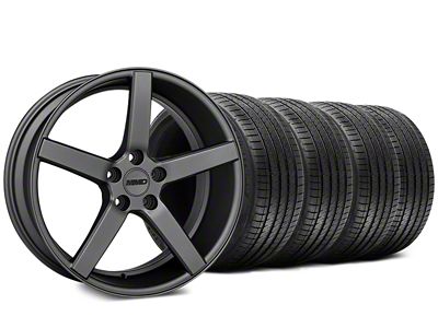 MMD 551C Charcoal Wheel and Sumitomo Maximum Performance HTR Z5 Tire Kit; 20x8.5 (15-23 Mustang GT, EcoBoost, V6)